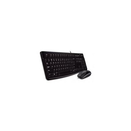 TECLADO/MOUSE LOGITECH MK120 NEGRO ALAMBRICOS USB PC / WINDOWS