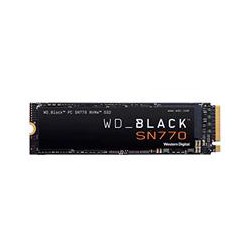 UNIDAD DE ESTADO SOLIDO SSD INTERNO WD BLACK SN770 500GB M.2 2280 NVME PCIE GEN4 LECT.5000MB/S ESCRIT.4000MB/S TBW300 WDS500G3X0