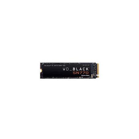 UNIDAD DE ESTADO SOLIDO SSD INTERNO WD BLACK SN770 500GB M.2 2280 NVME PCIE GEN4 LECT.5000MB/S ESCRIT.4000MB/S TBW300 WDS500G3X0