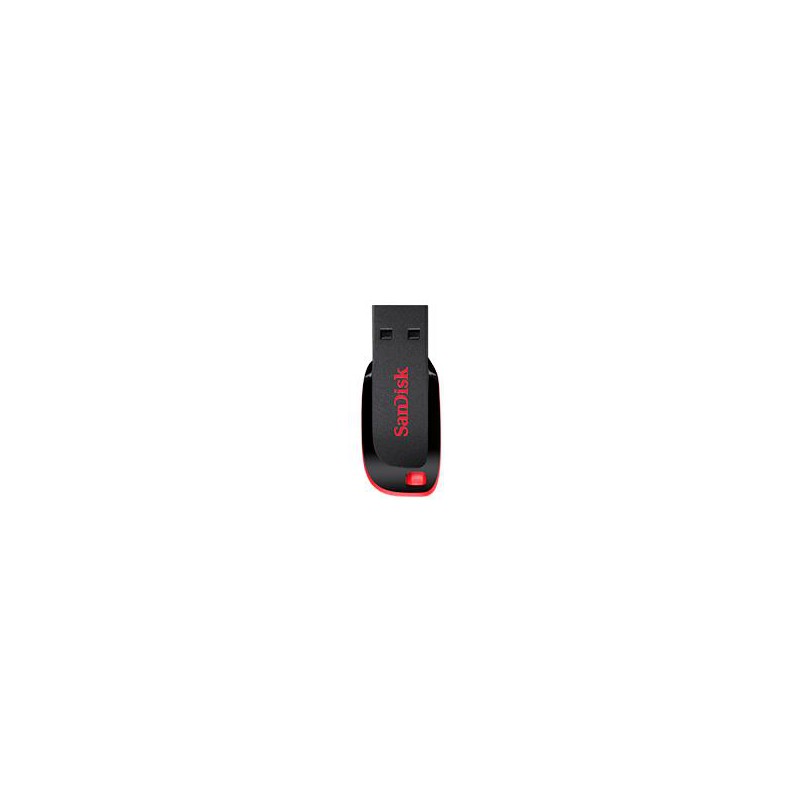 MEMORIA SANDISK 128GB USB 2.0 CRUZER BLADE Z50 NEGRO C/ROJO SDCZ50-128G-B35