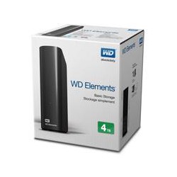 DISCO DURO EXTERNO WD ELEMENTS 4TB 3.5 ESCRITORIO USB3.0 NEGRO WINDOWS WDBWLG0040HBK-NESN