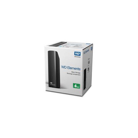 DISCO DURO EXTERNO WD ELEMENTS 4TB 3.5 ESCRITORIO USB3.0 NEGRO WINDOWS WDBWLG0040HBK-NESN