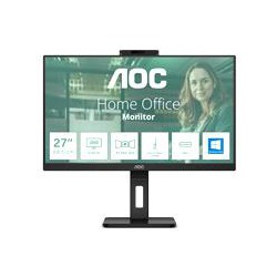 MONITOR LED AOC Q27P3CW / COLOR NEGRO / PANEL DE 27 / HDMI / DP / VGA  / ASPECTO 16:9 / TIEMPO DE RESPUESTA 4MS / 2560X1440 / 75