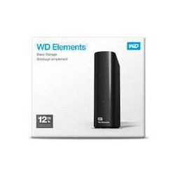 DISCO DURO EXTERNO WD ELEMENTS 12TB 3.5 ESCRITORIO USB3.0 NEGRO WINDOWS WDBWLG0120HBK-NESN