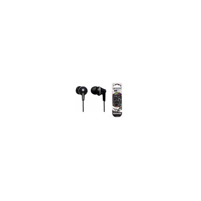 AUDIFONOS TIPO INSERCION (IN-EAR)  PANASONIC RP-HJE125PP COLOR NEGRO CONECTOR 3.5MM