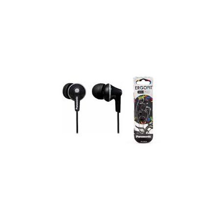 AUDIFONOS TIPO INSERCION (IN-EAR)  PANASONIC RP-HJE125PP COLOR NEGRO CONECTOR 3.5MM