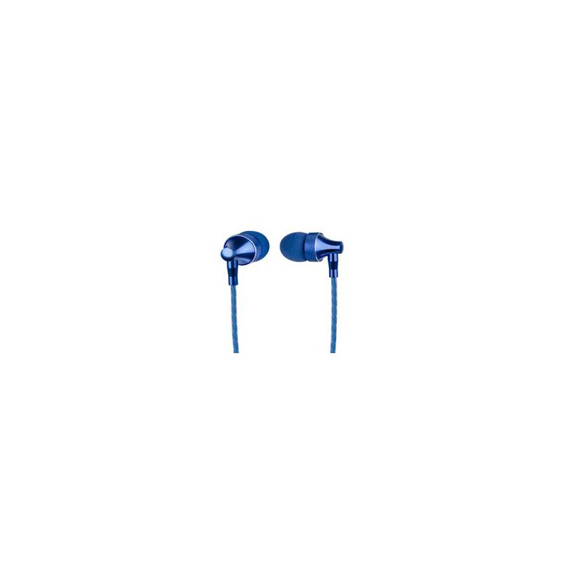 AUDÍFONOS IN-EAR CON MICRÓFONO PERFECT CHOICE STRETTO AZUL