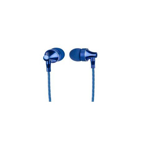 AUDÍFONOS IN-EAR CON MICRÓFONO PERFECT CHOICE STRETTO AZUL