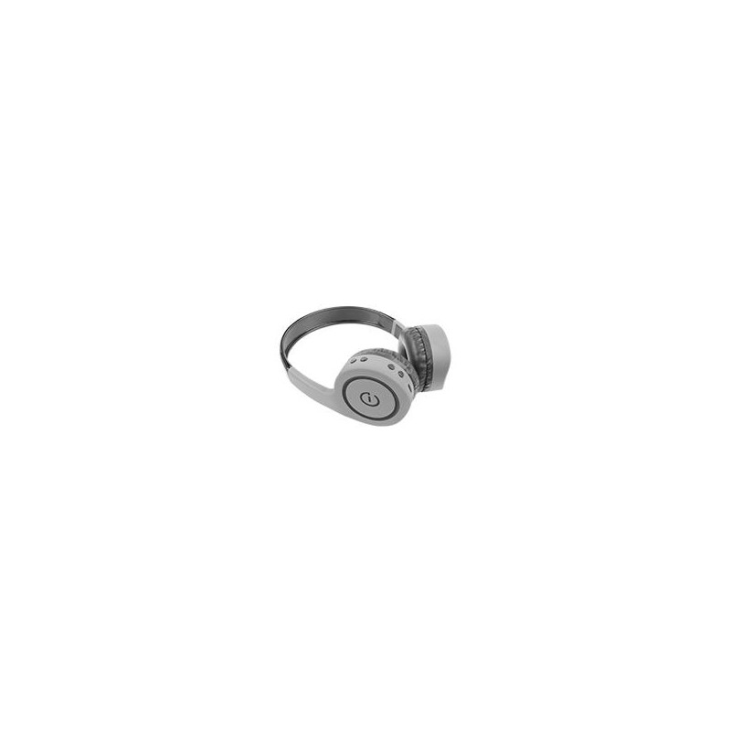 AUDIFONOS ON-EAR INALAMBRICOS MANOS LIBRES CON BT FM SD 3.5MM EASY LINE BY PERFECT CHOICE GRIS