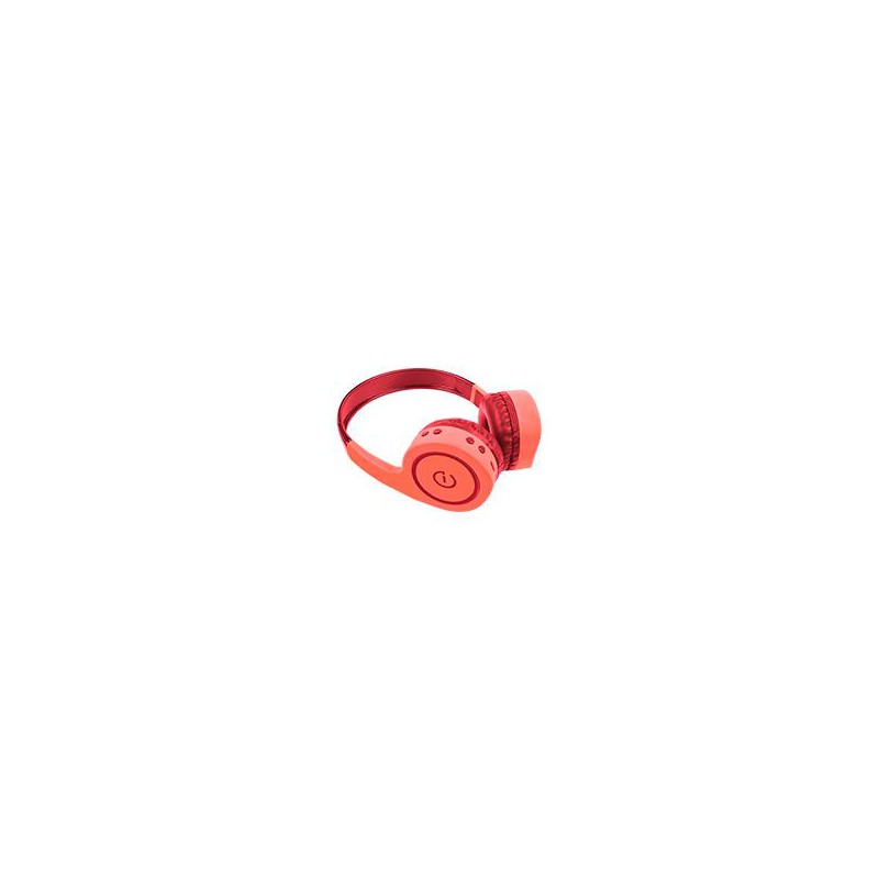 AUDÍFONOS ON-EAR INALAMBRICOS MANOS LIBRES CON BT FM SD 3.5MM EASY LINE BY PERFECT CHOICE CORAL