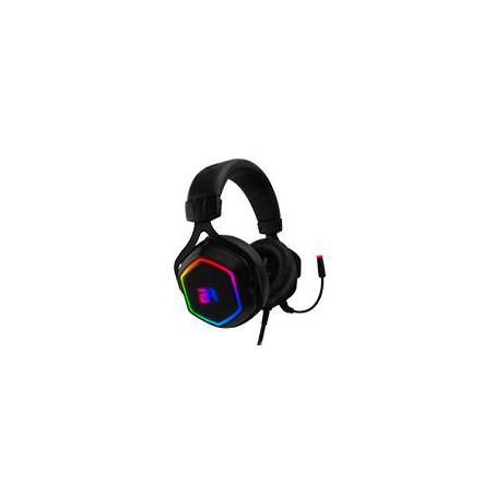 AUDIFONOS GAMER BALAM RUSH HESIX HS760 / ALAMBRICOS / DIADEMA INMERSIVA / USB / MICROFONO FLEXIBLE DESMONTABLE / ILUMINACION RGB