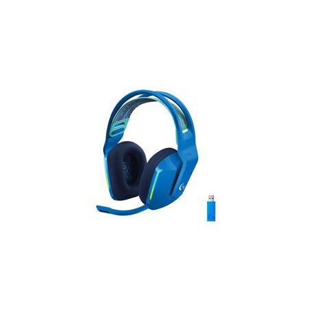 AUDIFONOS GAMING TIPO DIADEMA LOGITECH G733 LIGHTSPEED BLUE INALAMBRICO USB 1MS RECARGABLE 29HRS DE USO 20 METROS 7.1 CANALES MI