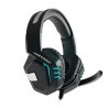 AUDIFONO DIADEMA GAMER CON MICROFONO PLEGABLE (USB LUZ) CONECTOR 3.5 MM TRRS VORTRED BY PERFECT CHOICE NEGRO