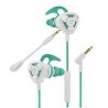 AUDIFONO PARA JUEGO CON MICROFONO DESMONTABLE GAMER EASY LINE BY PERFECT CHOICE BLANCO/VERDE