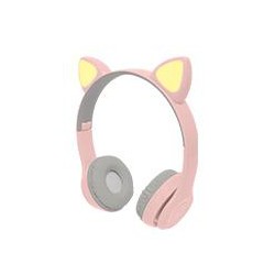 AUDÍFONO DIADEMA BLUETHOOTH PARA NIÑOS CATTO ROSA