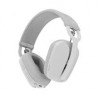 AUDIFONOS CON MICROFONO TIPO DIADEMA LOGITECH ZONE VIBE 100 WIRELESS COLOR BLANCO BLUETOOTH, USB AND 8209A, RECARGABLES CONTROL 