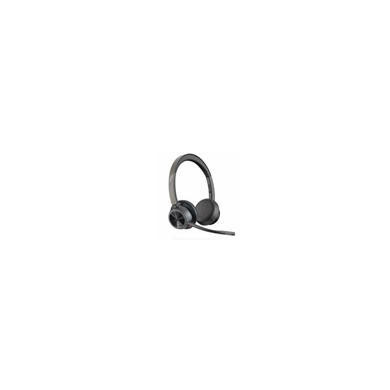 DIADEMA POLY 76U49AA VOYAGER 4320 UC/ INALAMBRICA BLUETOOTH BINAURAL DONGLE USB-A ALCANCE DE 50M HASTA 24 H DE CONVERSACION CONE