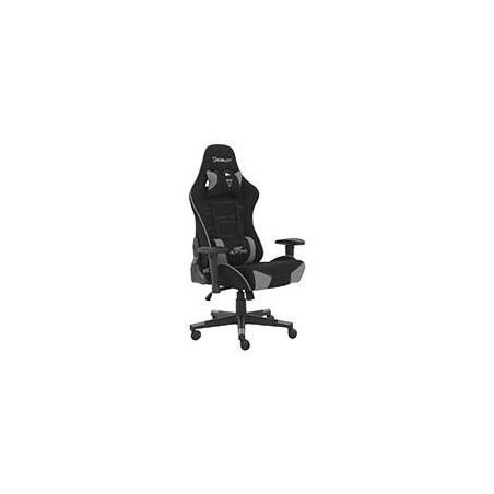 SILLA GAMER DE TELA OCELOT/ COLOR NEGRO CON GRIS / BASE REFORZADA DE NYLON/ DESCANSA BRAZOS AJUSTABLES / ANGULO DE INCLINACION 1