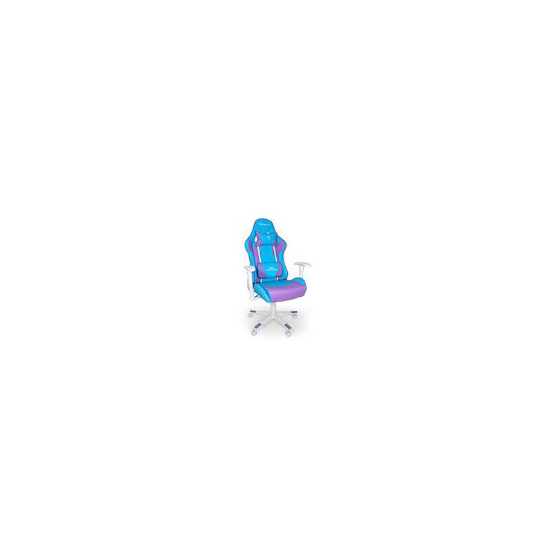 SILLA GAMER OCELOT/COLOR AZUL CON MORADO/DESCANSA BRAZOS AJUSTABLES/ RECLINABLE 90-155 GRADOS/ SOPORTA HASTA 150KG