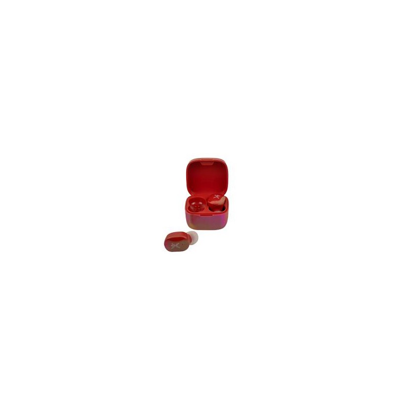 MINI AUDIFONOS BLUETOOTH INALAMBRICOS TWS PC-117247 PEARL ROJOS