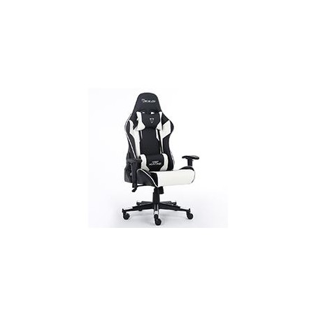 SILLA GAMER OCELOT/COLOR BLANCO CON NEGRO/DESCANSA BRAZOS AJUSTABLES/ RECLINABLE 90-155 GRADOS/ SOPORTA HASTA 150KG