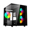 GABINETE GAMER BALAM RUSH TANK PRO EVO GM955 / MINI TORRE / MICRO ATX- MINI ITX / PANELES REMOVIBLES / ILUMINACION RGB / VENTILA