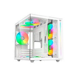 GABINETE GAMER BALAM RUSH TANK PRO EVO GM955 / MINI TORRE / MICRO ATX- MINI ITX / PANELES REMOVIBLES / ILUMINACION RGB / VENTILA