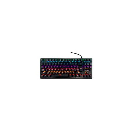 TECLADO MECANICO OCELOT/ALAMBRICO/SWITCH AZUL/PLASTICO/RGB/ NEGRO/ COLORES AJUSTABLES/PLUG PLAY/GAMER