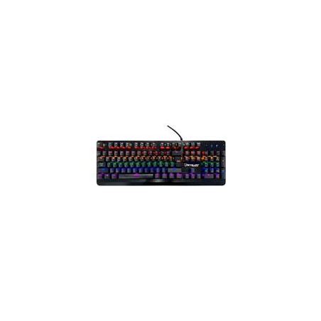 TECLADO MECANICO OCELOT/ALAMBRICO/METALICO/ SWITCH AZUL/NEGRO/RGB/ILUMINACION Y COLORES AJUSTABLES/PLUG PLAY/GAMER