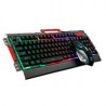 KIT TECLADO Y MOUSE BROBOTIX GAMER, ALAMBRICO USB, RGB,  HUMO