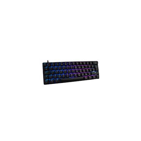 TECLADO GAMER BALAM RUSH DOMINATE GK550 / ALAMBRICO USB / MECANICO / ILUMINACION RGB / TECLAS PROGRAMABLES / ESPAÑOL / 62 TECLAS