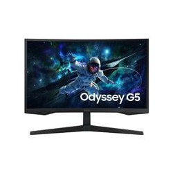 MONITOR LED SAMSUNG 27 PULGADAS, WIDESCREEN, ODISSEY, G5,QHD, 2.560 X 1.440),GAMER, CURVE, NEGRO,16:9,165 HZ,1 MS, PANEL VA, FRE