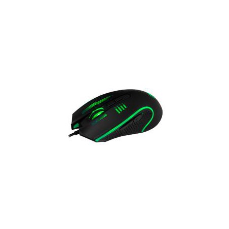 MOUSE GAMER BALAM RUSH SURVIVOR / ALAMBRICO / USB / OPTICO / 3200 DPI AJUSTABLE / ILUMINACION LED / NEGRO / BR-929691