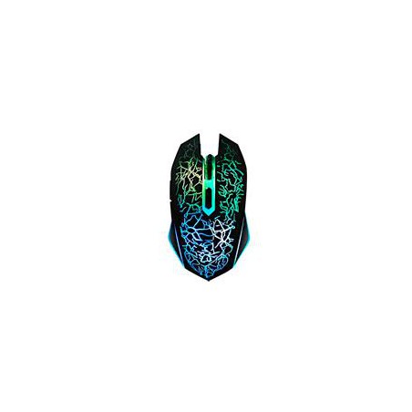 MOUSE BROBOTIX GAMER, ALAMBRICO, USB-A , BACKLIGHT MULTICOLOR, 2400 DPI, NEGRO