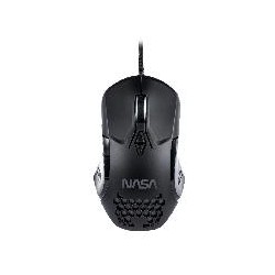 MOUSE GAMER NASA BY TECHZONE NS-GM01 ALAMBRICO LED RGB NEGRO 7 BOTONES HASTA 6400 DPIS