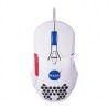 MOUSE GAMER NASA BY TECHZONE NS-GM03 ALAMBRICO LED RGB BLANCO 7 BOTONES HASTA 6400 DPIS