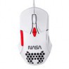 MOUSE GAMER NASA BY TECHZONE NS-GM04 ALAMBRICO LED RGB BLANCO 7 BOTONES HASTA 6400 DPIS