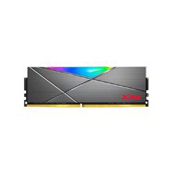 MEMORIA ADATA UDIMM DDR4 8GB PC4-25600 3200MHZ CL16 1.35V XPG SPECTRIX D50 RGB GRIS CON DISIPADOR PC/GAMER/ALTO RENDIMIENTO ( AX