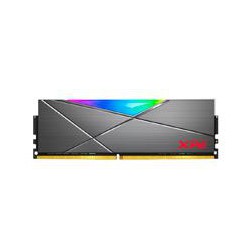 MEMORIA ADATA UDIMM DDR4 16GB PC4-28800 3600MHZ CL18 1.35V XPG SPECTRIX D50 RGB GRIS CON DISIPADOR PC/GAMER/ALTO RENDIMIENTO ( A