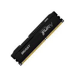 MEMORIA KINGSTON UDIMM DDR3 8GB 1600MHZ FURY BEAST CL10 240PIN 1.5V C/DISIPADOR DE CALOR P/PC/GAMER/ALTO RENDIMIENTO (KF316C10BB