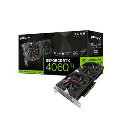 TARJETA DE VIDEO PNY GEFORCE RTX 4060 TI VERTO DUAL FAN OC XLR8/ 16GB GDDR6 / DP 1.4A / HDMI 2.1 / PCIE 4.0 X16 / GAMA ALTA / GA