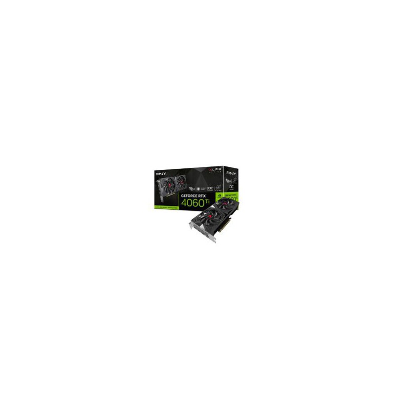 TARJETA DE VIDEO PNY GEFORCE RTX 4060 TI VERTO DUAL FAN OC XLR8/ 16GB GDDR6 / DP 1.4A / HDMI 2.1 / PCIE 4.0 X16 / GAMA ALTA / GA