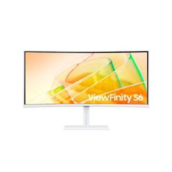 MONITOR LED SAMSUNG 34 PULGADAS,WIDESCREEN, WQHD 3,440 X 1,440, HDMI 1, D. PORT 1, 100HZ, 5MS, BLANCO, BOCINAS, CURVO, 1000R, TH