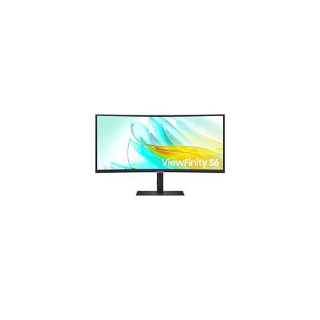 MONITOR LED SAMSUNG 34 PULGADAS,ULTRAWIDESCREEN, VIEWFINITY S6, WQHD 3440X1440, NEGRO, HDMI, USB TIPO C, D. PORT, CURVO, 1000R ,