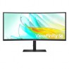 MONITOR LED SAMSUNG 34 PULGADAS,ULTRAWIDESCREEN, VIEWFINITY S6, WQHD 3440X1440, NEGRO, HDMI, USB TIPO C, D. PORT, CURVO, 1000R ,