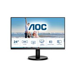 MONITOR LED AOC 24B3HM / COLOR NEGRO / PANEL VA 23.8 / HDMI Y VGA / ASPECTO 169 / TIEMPO DE RESPUESTA 4MS / FULL HD 1920 X 1080 