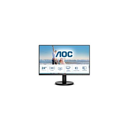 MONITOR LED AOC 24B3HM / COLOR NEGRO / PANEL VA 23.8 / HDMI Y VGA / ASPECTO 169 / TIEMPO DE RESPUESTA 4MS / FULL HD 1920 X 1080 