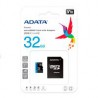 MEMORIA ADATA MICRO SDXC/SDHC 32GB UHS-I 100MB/25MB CLASE 10 V10 A1 C/ADAPTADOR (AUSDH32GUICL10A1-RA1)