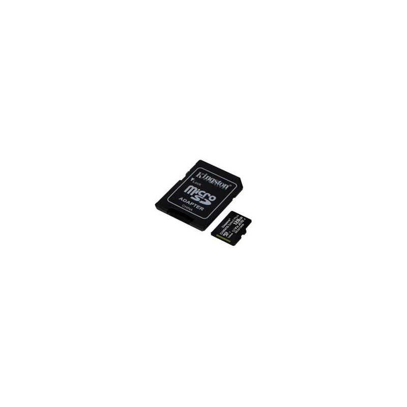 MEMORIA KINGSTON MICRO SD CANVAS SELECT PLUS 128GB UHS-I CLASE 10 C/ADAPTADOR (SDCS2/128GB)