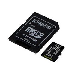 MEMORIA KINGSTON MICRO SD CANVAS SELECT PLUS 512GB UHS-I CLASE 10 C/ADAPTADOR (SDCS2/512GB)